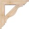 Ekena Millwork Funston Traditional Smooth Bracket w/ Offset Brace, Douglas Fir, 5 1/2"W x 22"D x 22"H BKT0604X22X22FST01SDF - alternate 4